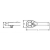 rankinis reketas 1/2", 24 dantys, 110 mm, KOKEN [3749S-1/2]