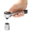 grzechotka su laikikliu obrotowym, 1/2", 251mm, 60 zębów, FACOM [S.360]