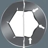Atsuktuvo antgalis WERA 840/4 Z Hex-Plus 152mm 5 mm