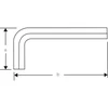 Bahco Inox ofsetinių ilgų apvalių ir šešiakampių raktų rinkinys 1,5-10mm 9 vnt