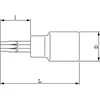 Zyklop veržliaraktis 1/2" su Torx TX40/140mm antgaliu, su laikymo funkcija, 8767 C HF TORX WERA [05003854001]