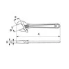Reguliuojamas raktas 155x20mm Bahco