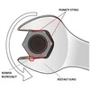 Kombinuotas raktas su terkšle Facom 467B.17; 17 mm