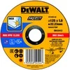 DeWalt plonas greito pjovimo nerūdijančio plieno diskas 125X1X22,23 mm - 10 vnt. DT43972-QZ