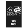 Terkšlės, galvų ir priedų rinkinys 1000V Wera VDE Zyklop, 3/8" tvirtinimas