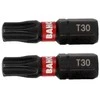 rinkinys 2 vnt 1/4" smūginiai antgaliai, skirti TORX varžtams T30/25mm, Bahco [66IM/T30C-2P].