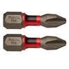Makita Torsion sukimo antgalis (C-form), PH2-25mm, 2vnt. Impact Premier E-03137 PH2 • 25 mm • 1/4" • 2 Vnt.