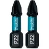 Makita Sukimo antgalis PZ2 25MM IMPACT Juodas 2 vnt. komplektas B-63644