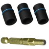 Makita B-40381 Antgalis komplekts 1/4" (8MMx1tk.+ 9.6MM(3/8")x1tk. +10MMx(5/16")x1tk. )