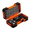 Bahco Antgalių rinkinys su 2 laikikliais 1/4" 35 vnt PH,PH2G,PZ,SL,Hex,TORX 25mm 22 vnt, 150mm 7 vnt