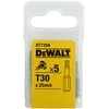Dewalt antgaliai atsuktuvai torx torx antgaliams 25mm t30