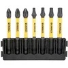 komplektas 7szt. końcówek udarowych 1/4", Pozidriv/Torx/57mm, EXTREME FLEX TORQ, DeWALT [DT70823-QZ] Tough Case+
