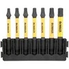 7 vnt. smūginių antgalių 1/4' TORX/57 mm, EXTREME DeWALT [DT70825-QZ]