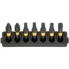 7 vnt. 1/4 colio „Phillips“ / „Pozidriv“ / „Torx“ „DeWALT“ smūginiai antgaliai [DT70810-QZ]