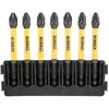 7 vnt. 1/4' Pozidriv PZ2/57mm EXTREME DeWALT smūginiai antgaliai [DT70821-QZ]