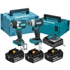 komplektas Combo narzędzi akumulatorowych DTD201 + DTW700, 18V 3x6,0Ah Makita [DLX2564GJ]