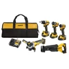 DeWALT 5 įrankių rinkinys 18 V 3 x 5 Ah