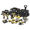 DeWalt Akumuliatorinis įrankių rinkinys DCK755P3T, DCD796+DCF887+DCS355+DCS334+DCH273+DCG405+DCS570, 18V XR, 3x5.0Ah, Li-Ion, TStak
