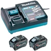 komplektas zasilający: 2x5,0Ah + kroviklis DC40RA, 40V XGT Makita [PSKGRT2]