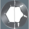 Atsuktuvo antgalis WERA 840/1 Z Hex-Plus BO 3/16" x 25 mm