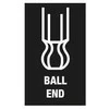 Sukimo antgalis Wera 842/4 Ball End ; HEX4; 89 mm