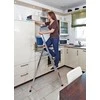 Kopėčios KRAUSE Solidy, 6 pakopų, vienpusės, su daiktų lentynėle, darbinis aukštis 330 cm