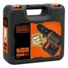 Black &amp; Decker Juodas &amp; Decker Smūginis suktuvas-gręžtuvas Juodas &amp; Decker BDCDC18K-QW; 18 V; 1x1,5 Ah akum.