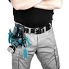 Makita Sutvirtintas 4-ių skyrių ir tvirtinimų dėklas elektriko įrankiams. Kabinamas prie diržo. E-15279