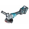 Makita GA023GM201 Kampinis šlifuoklis XGT, 125MM, 0-8500RPM; bešepetėlinis variklis, 2X4,0Ah; greitasis kroviklis; elektrinis stabdys; AFT; AWS (be AWS lusto); MAKPAC lagaminas; slankusis jungiklis, reguliuojamas greitis