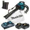 MAKITA Akumuliatorinis lapų pūstuvas-siurblys 2x18V DUB363PT2V 2x5,0Ah