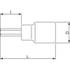 Bahco Galvutė su šešiakampiu antgaliu 1/2" 12mm L-60mm 7809M