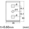 Nt Cutter Atsarginis dantytas peilis grandikliui SC-2P, 36 mm, NT pjaustytuvui [BSC-31P] 2 vnt.