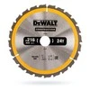 Pjovimo diskas medienai DeWalt DT1952; 216x30 mm; 24T