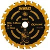 Pjovimo diskas medienai DeWalt; 165x1,65x20,0 mm; Z24; 18°