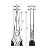 Bahco Plokščios replės 160mm Ergo