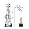 Bahco Prailgintos lenktos replės 160mm Ergo