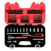 Bahco Galvučių rinkinys 1/4" 4-13mm galvutėms, terkšlėms su pasukama galvute + ilgiems ir trumpiems antgaliams. 65vnt