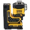 savaime išsilyginantis 3 spindulių lazeris 360° žalias, iki 80m, 18V XR DeWALT [DCLE34035D1-QW] 2.0Ah