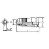 1/4" smūginis antgalių laikiklis KOKEN 14142-D6.3