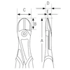 Bahco Šoninio kirpimo replės heavy duty Ergo 180mm