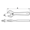 Bahco reguliuojamas veržliaraktis 158mm max 20mm Ergo
