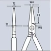 Knipex 38 25 200, 2,5 mm, 7,3 cm, plienas, mėlyna, raudona, 200 mm, 209 g