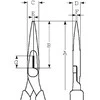 Replės ilgomis pusapvalėmis nosimis, 160 mm, Bahco [2430 G-160 IP]