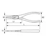 Prailgintos replės 160mm Irimo blisteryje