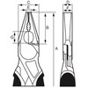 1000V Kombinuotos replės 180mm, ypač kietai vielai, Bahco
