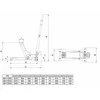 Bahco Hidraulinis keltuvas ant ratukų PRO 3t 830mm. Žemas įėjimas: min 90mm, max 552mm