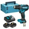 Makita DDF485RTJ Akumuliatorinis suktuvas gręžtuvas, 18 V, 2x 5,0 Ah Li-ion, 50/25 Nm, LED, bešepetėlinis