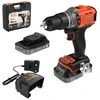 Stanley Juodas &amp; Decker Juodas &amp; DECKER 18V Drill Driver with 2x2.0 Ah Batteries | BCD383D2XK-QW
