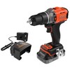 Black & Decker akumuliatorinis smūginis gręžtuvas / suktuvas, 45 Nm, 18 V POWERCONNECT, Juodas & Decker [BCD383D1XC-QW] 2,0 Ah