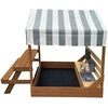 AXI Bo Sandbox with Roof and Picnic Bench Brown